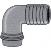 1 1/2" Thread to 1 1/4" Nylon Hose Savers - Elbow